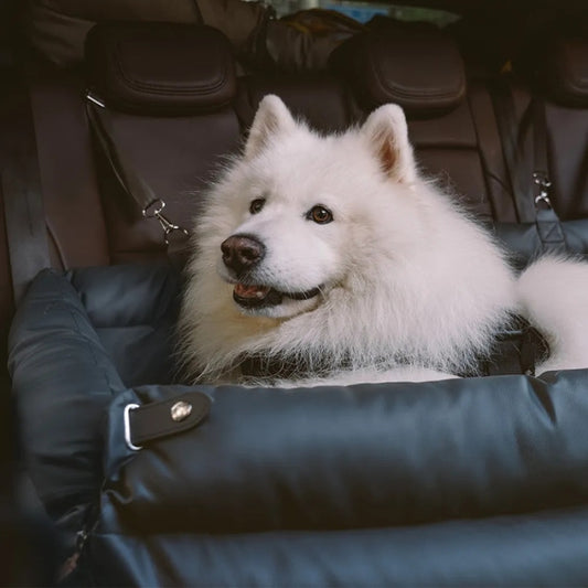 Large Deluxe Car Dog Bed | Back Seat Extender & Car Seat Protection