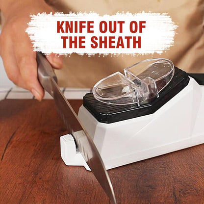 Electric Knife Sharpener for Kitchen - Professional Grade, 2-Stage Sharpening System for All Knife Types