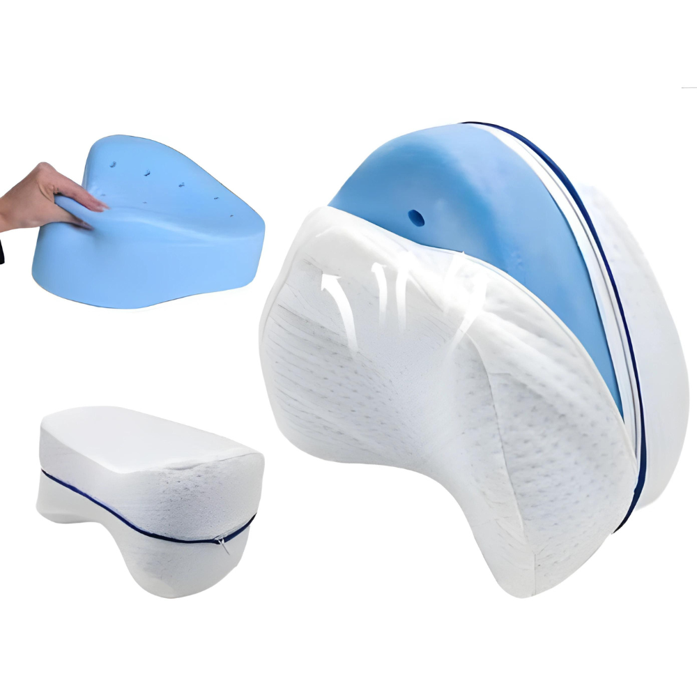 Orthopedic Knee Pillow for Side Sleepers - Contoured Support Cushion for Pain Relief & Comfort During Sleep