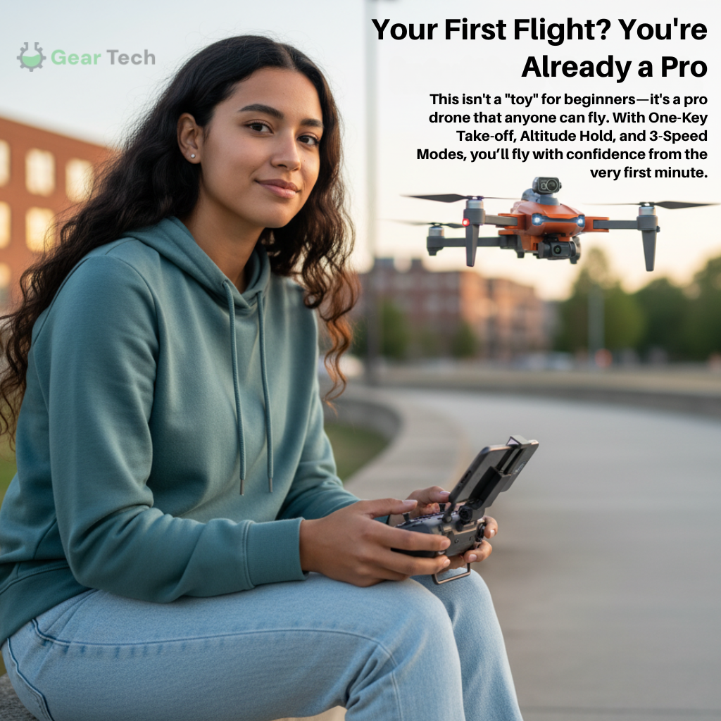 RG106 Pro Drone – 8K HD Dual Camera, GPS, and Brushless Motors