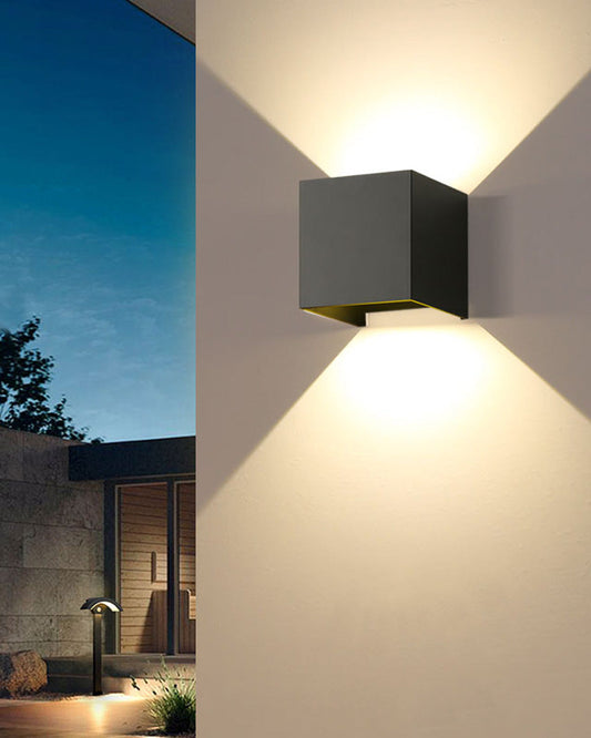 LED Outdoor Up Down Wall Light | Waterproof Metal Fixture for Patio. Garden & Entryway Illumination
