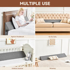 Gap Filler Wedge Pillow | Adjustable Height, Compact Design & Ideal for Twin, Queen, King Beds and Sofas