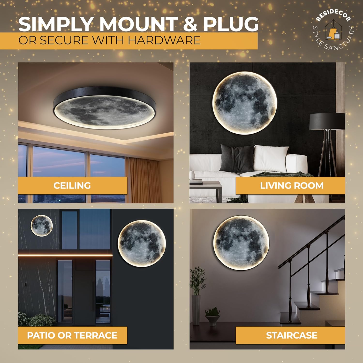 Moon Wall Lamp - Adjustable LED Wall Light