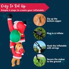 Christmas Inflatable 2.5M - Blow Up Christmas Outdoor Decoration - Build-in LED for Xmas Party, Garden, Lawn, Roof Decor