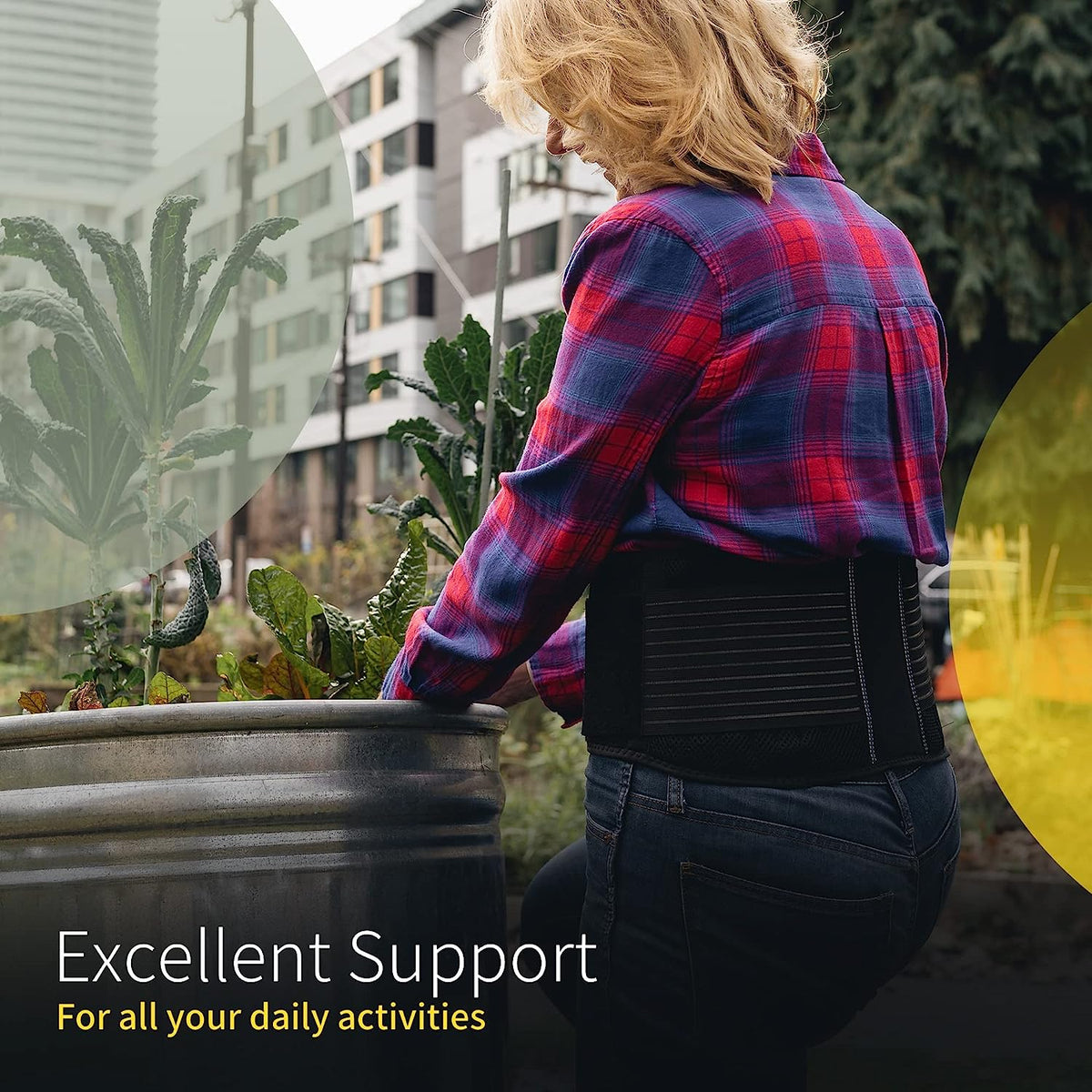 Back Pain Support Belt | Lightweight, Adjustable & Comfortable Lumbar Support for Instant Pain Relief