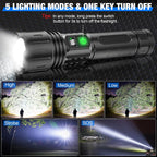 100000 Lumen Tactical Flashlight | World's Brightest High-Powered Torch