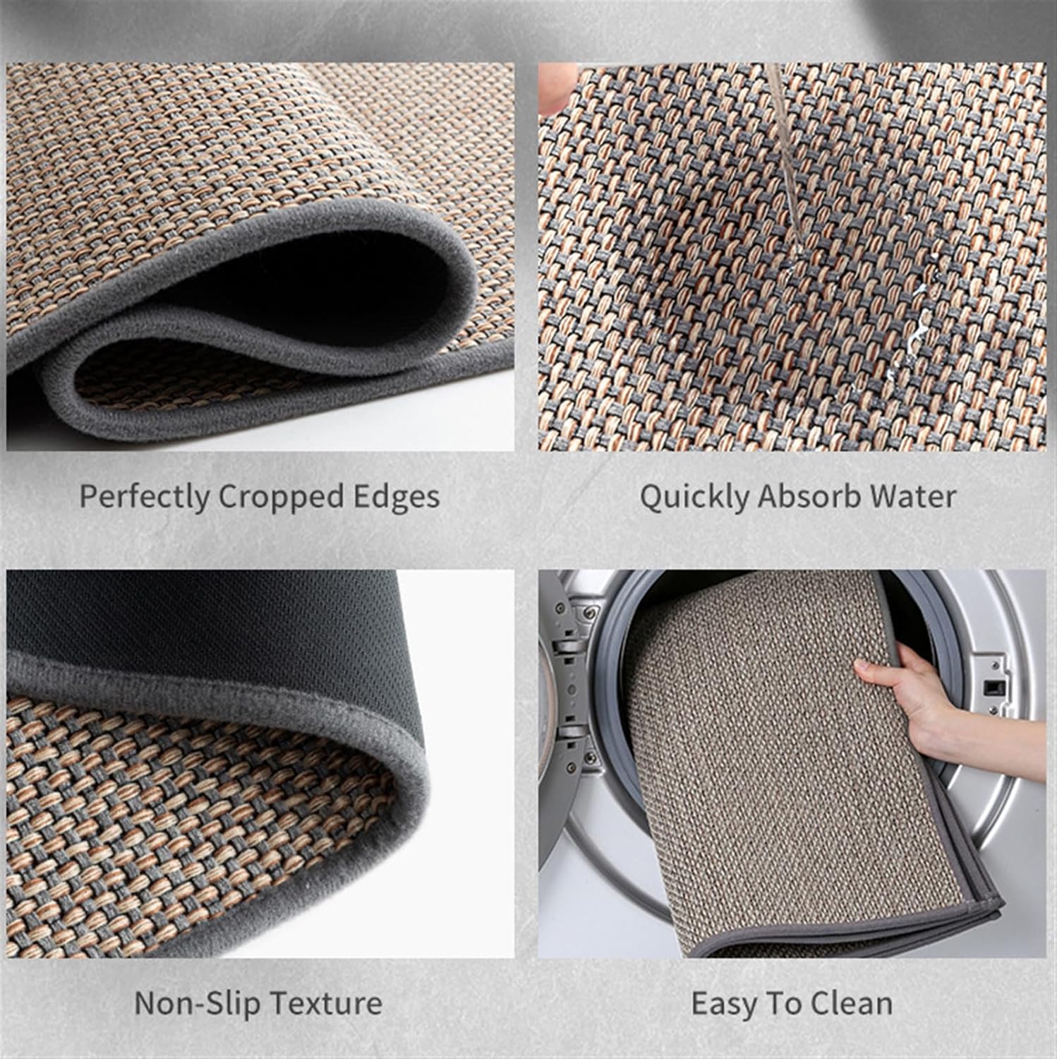 Woven Indoor Door Mats | Machine Washable. Non-Slip & Ideal for Home Decor and High-Traffic Areas