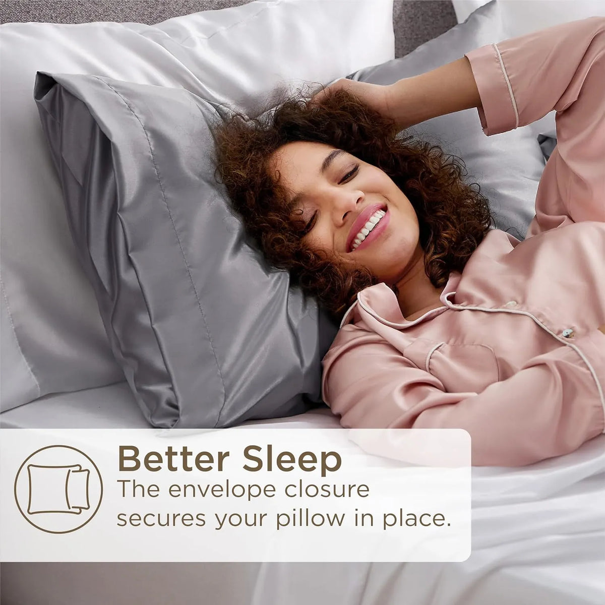 Silk Pillowcase – 100% Real Mulberry Silk for Hair & Skin – Cooling, Frizz-Free & Anti-Wrinkle Pillowcase UK