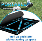 Football Pro Training Mat | Anti-Slip, 2x2m Size & Video Program for Skill Enhancement and Home Training