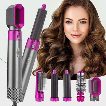 5-in-1 Hair Styler | Auto Curler, Blow Dryer & Flat Brush for All Hair Types at Home