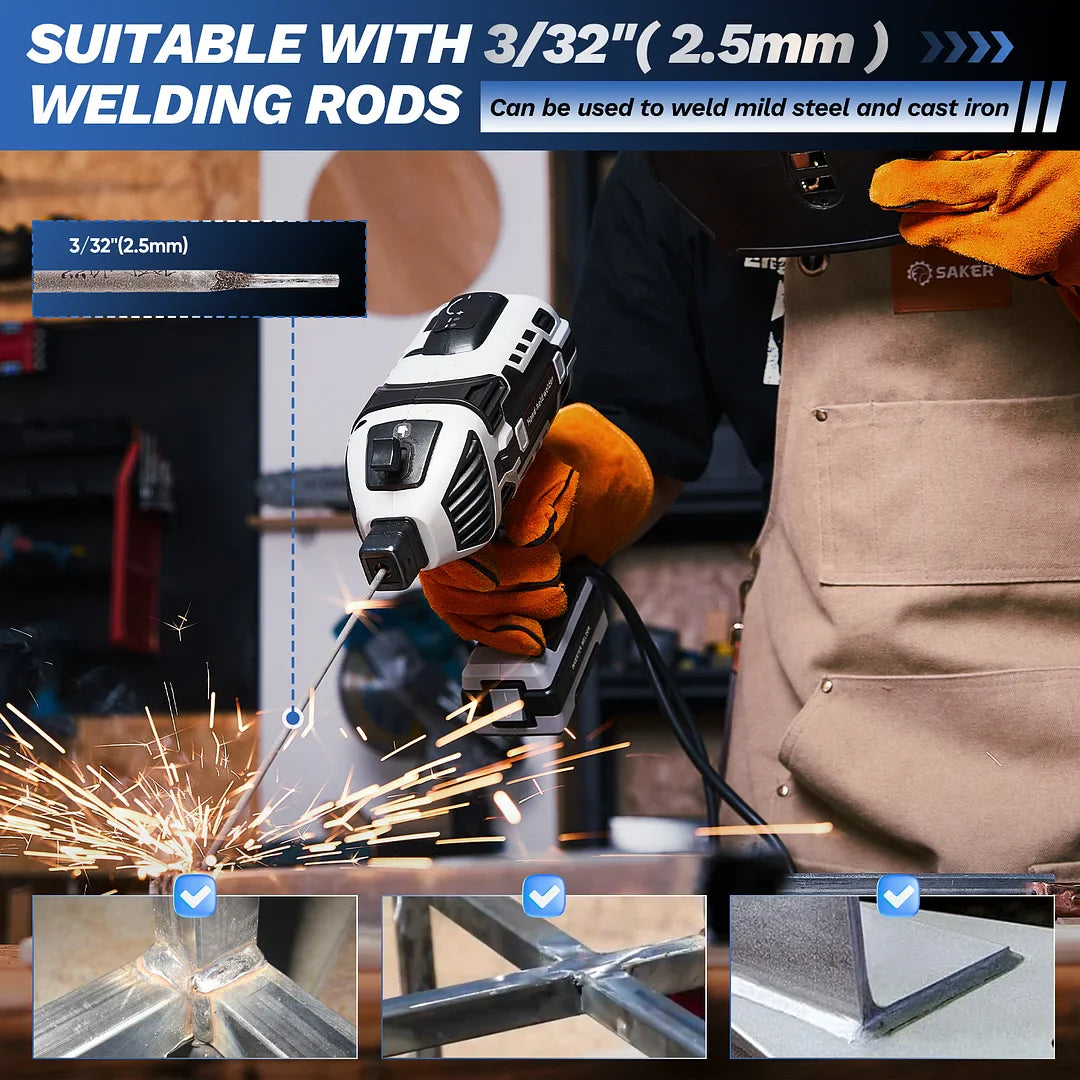 Cordless Welder Machine - Portable Battery Powered Welding Machine – Cordless Inverter Welder for Steel & Aluminium