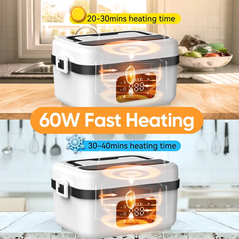Food Container With Heater - Portable Microwave For Car