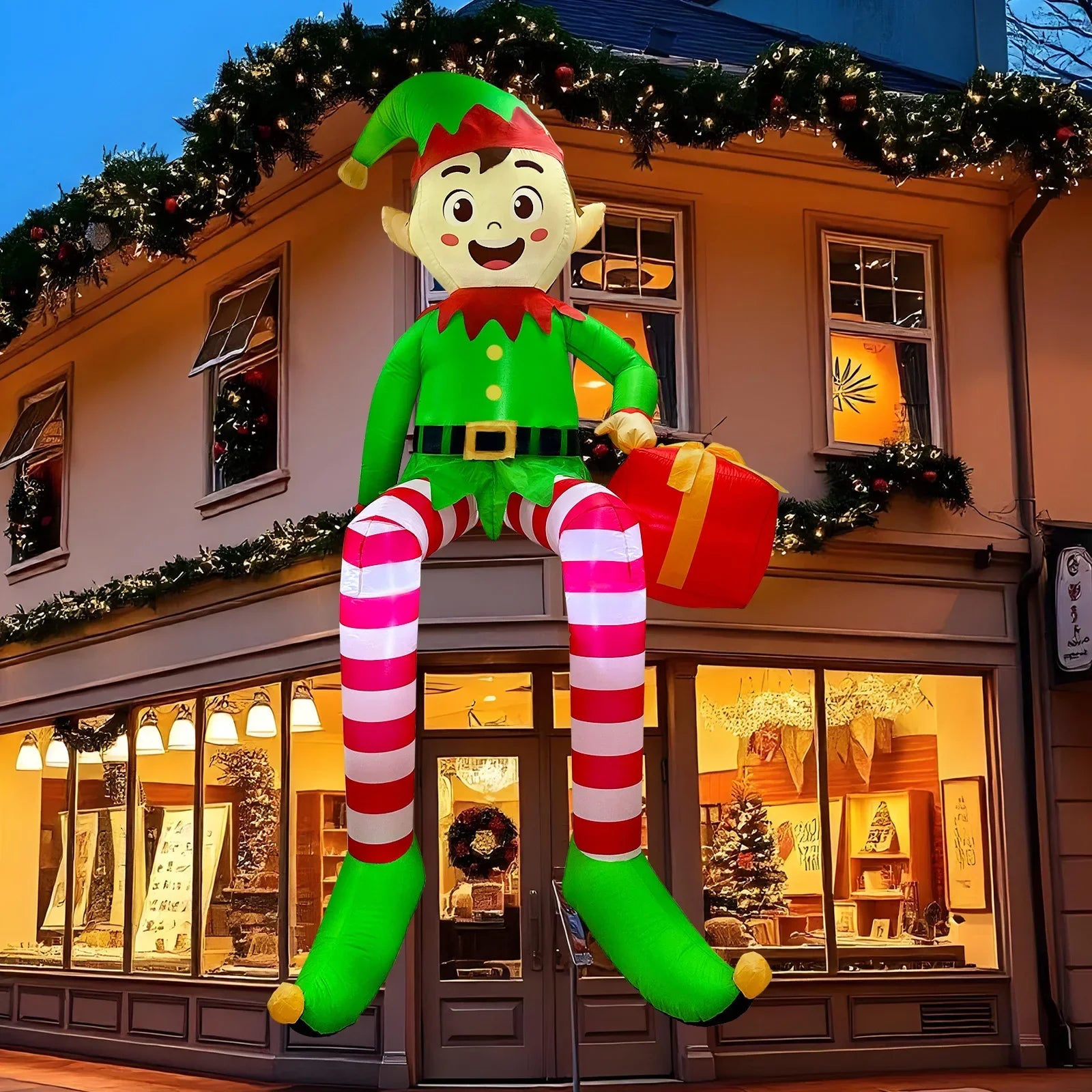 Outdoor Inflatable Christmas Decoration - Built in LED Lights