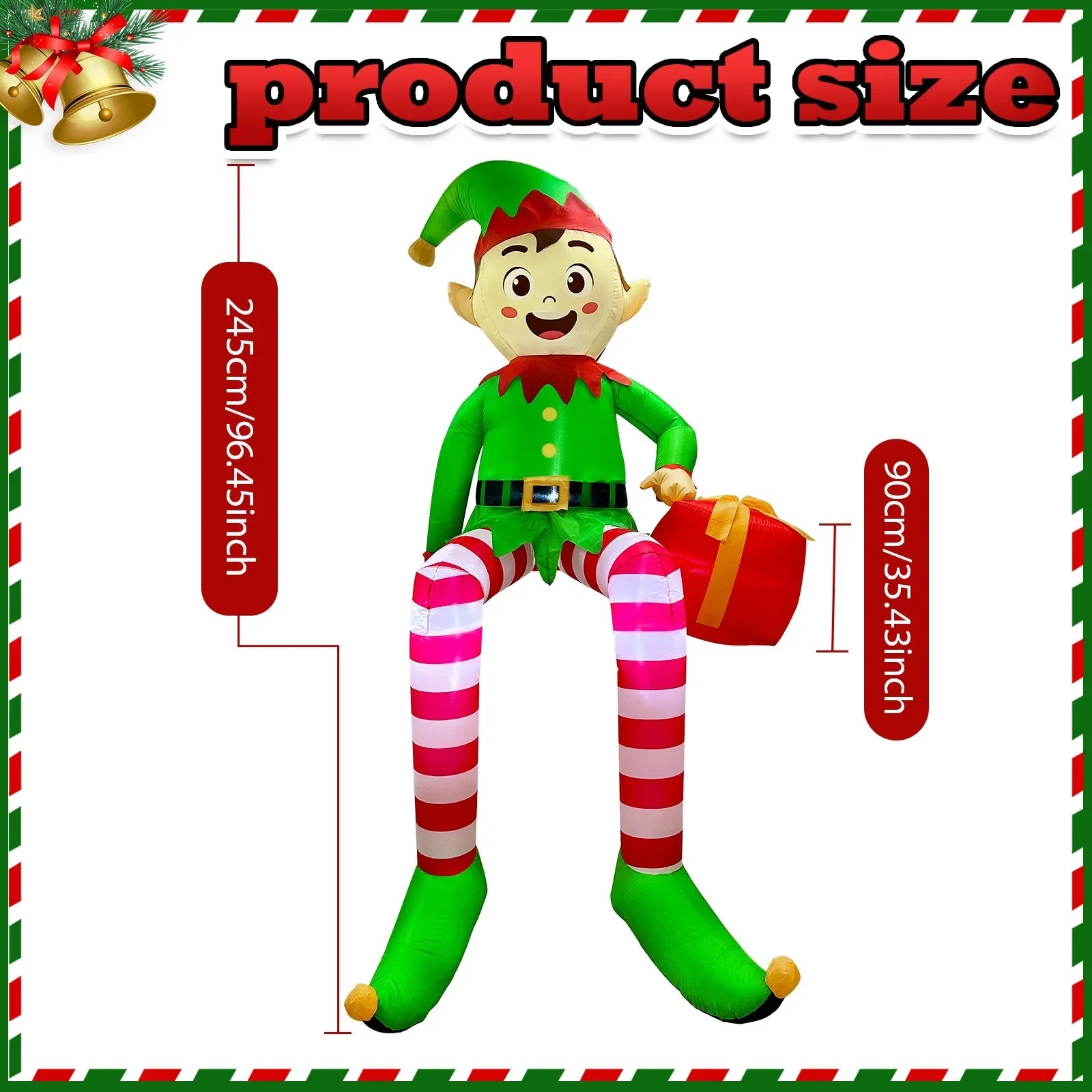 Outdoor Inflatable Christmas Decoration - Built in LED Lights