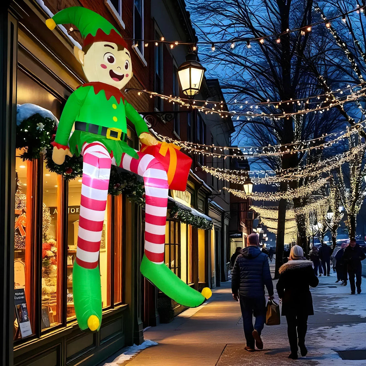 Outdoor Inflatable Christmas Decoration - Built in LED Lights