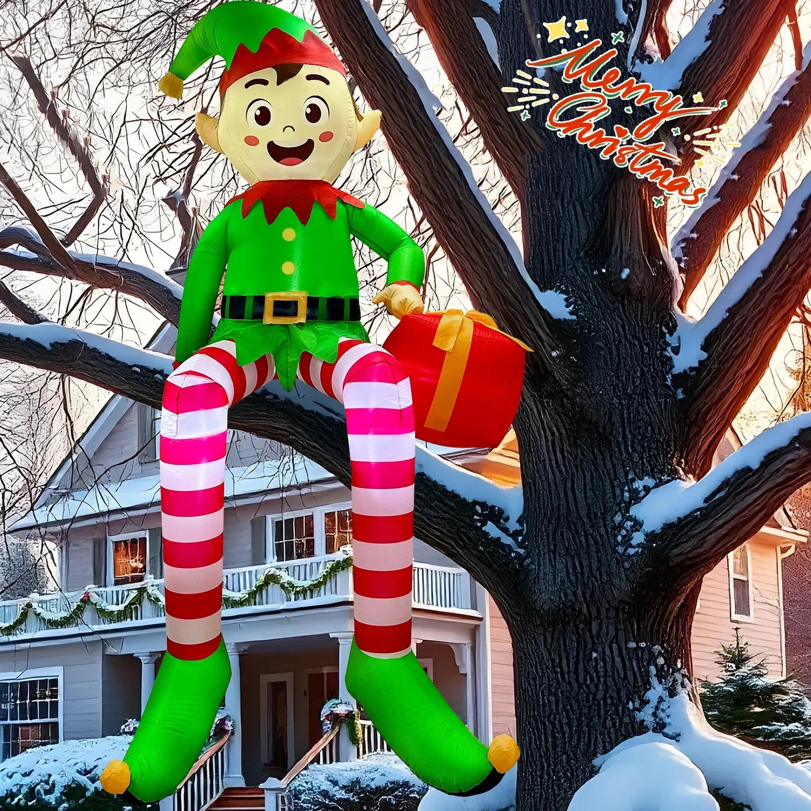 Outdoor Inflatable Christmas Decoration - Built in LED Lights