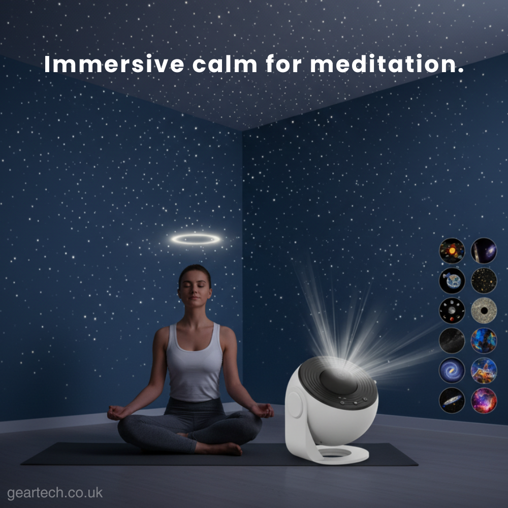 Galaxy Projector with 360° Rotation - Stunning Room-Wide Night Sky View