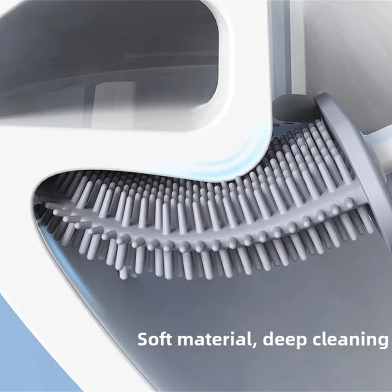 Silicone Toilet Brush | Flexible, Long-Lasting Bristles for Advanced Bathroom Hygiene