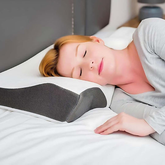 Memory Foam Neck Support Pillow - Contoured Design for Neck Pain Relief & Improved Sleep Quality