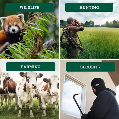 Wild Motion Detection Camera | Garden Wildlife Camera IP65 Waterproof, Full HD & Ideal for Hunting, Wildlife Observation & Security Monitoring