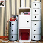 Metal Modular Storage Unit | Stackable. Durable Design with Sliding Doors for Home & Office Organization