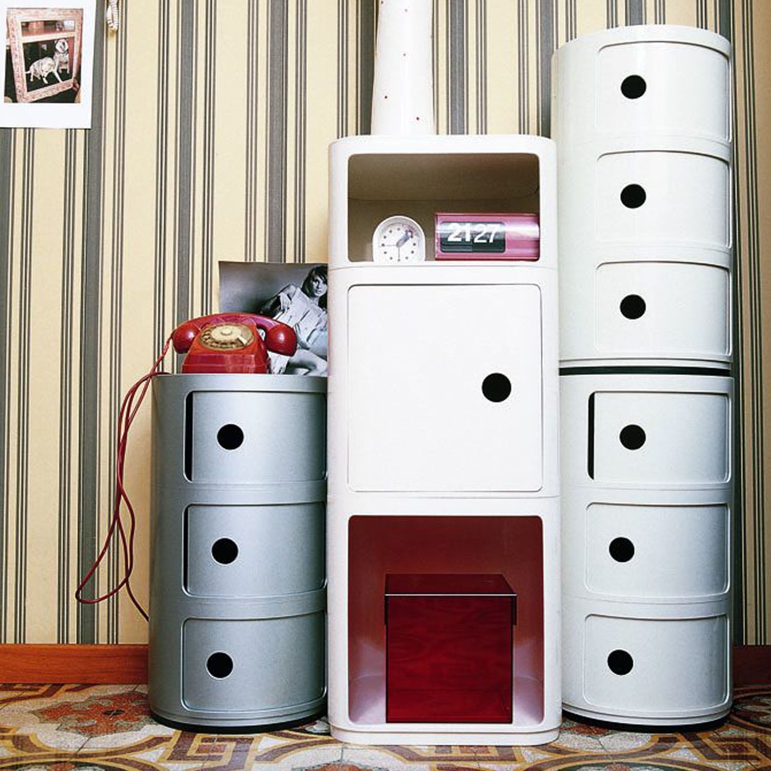 Metal Modular Storage Unit | Stackable. Durable Design with Sliding Doors for Home & Office Organization
