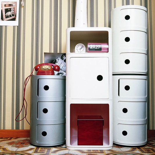Metal Modular Storage Unit | Stackable. Durable Design with Sliding Doors for Home & Office Organization