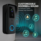 Wireless Smart Video Doorbell | No Subscription Needed | High-Definition Camera Doorbell