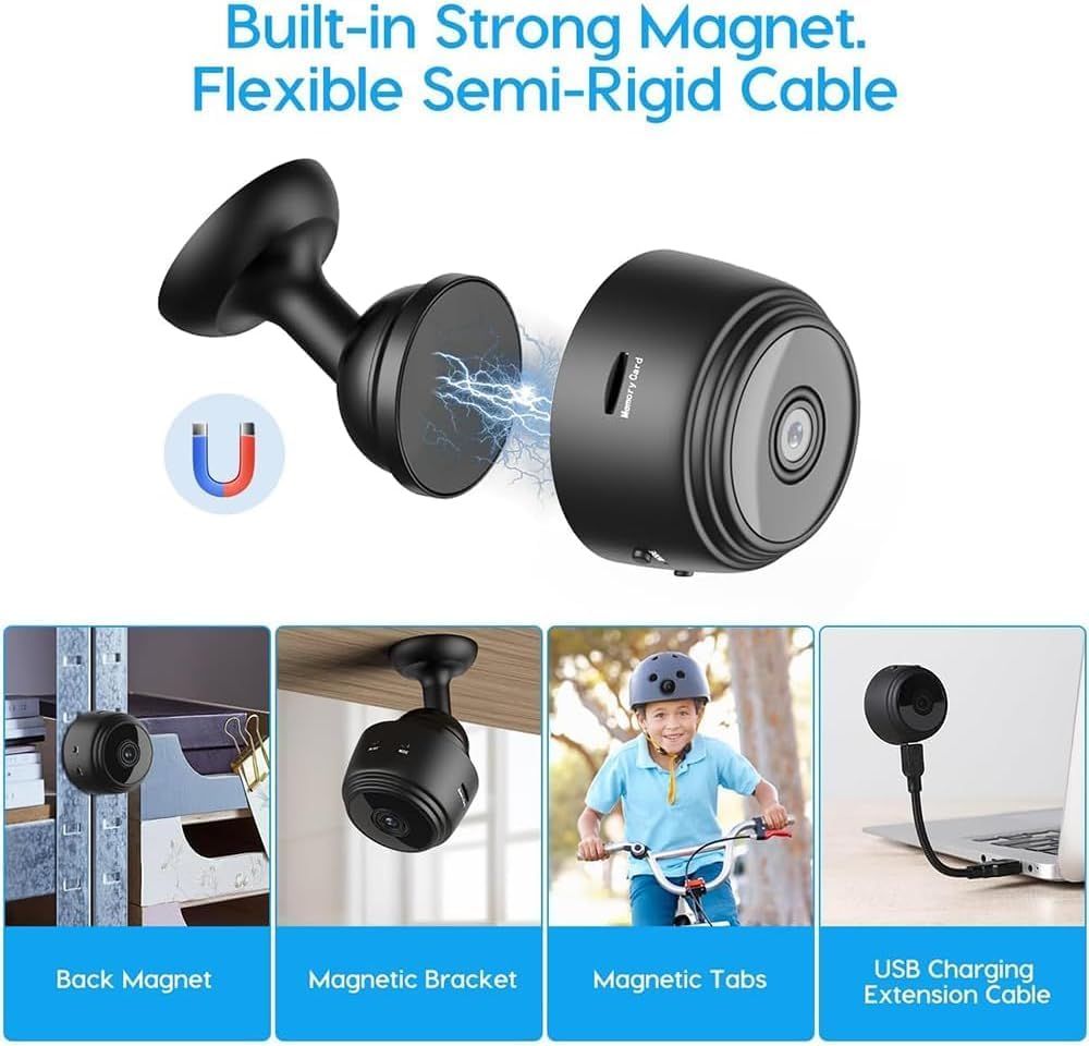 Eyecam Mini Spy Camera – Compact Wi-Fi Home Security Camera for Indoor Surveillance