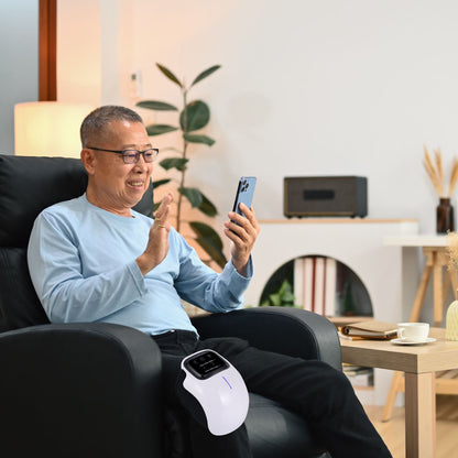 Knee Massager with Red Light Therapy for Pain Relief and Muscle Recovery