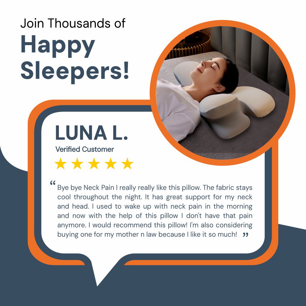 Ergonomic Cervical Pillow | Memory Foam, Neck Support & Ideal for Restful Sleep