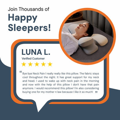 Ergonomic Cervical Pillow | Memory Foam, Neck Support & Ideal for Restful Sleep