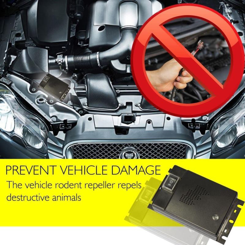 Ultrasonic Car Mice Repeller | Portable. Self-Powered & Effective for Vehicle Protection Against Rodents