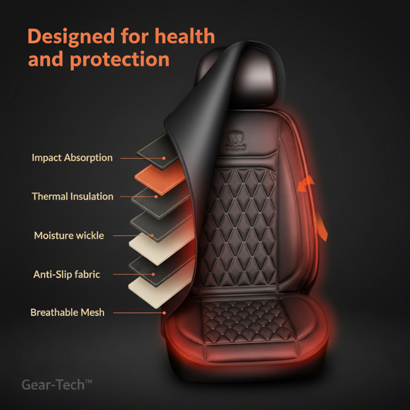 Heated Car Seat Cover | Adjustable Temperature Control 30℃-65℃ for Cars, Trucks & Home Use