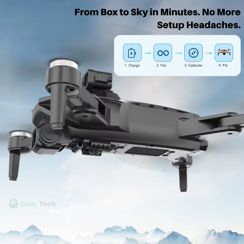 RG106 Pro Drone – 8K HD Dual Camera, GPS, and Brushless Motors