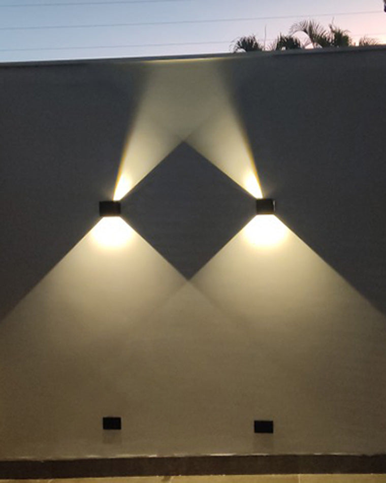 LED Outdoor Up Down Wall Light | Waterproof Metal Fixture for Patio. Garden & Entryway Illumination