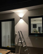LED Outdoor Up Down Wall Light | Waterproof Metal Fixture for Patio. Garden & Entryway Illumination