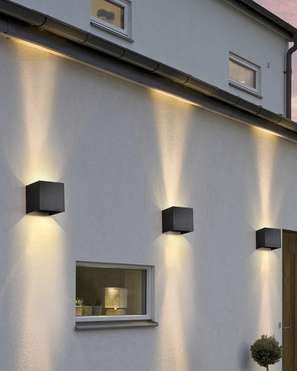 LED Outdoor Up Down Wall Light | Waterproof Metal Fixture for Patio. Garden & Entryway Illumination