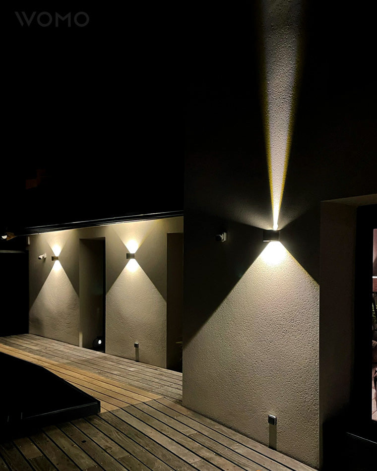 LED Outdoor Up Down Wall Light | Waterproof Metal Fixture for Patio. Garden & Entryway Illumination