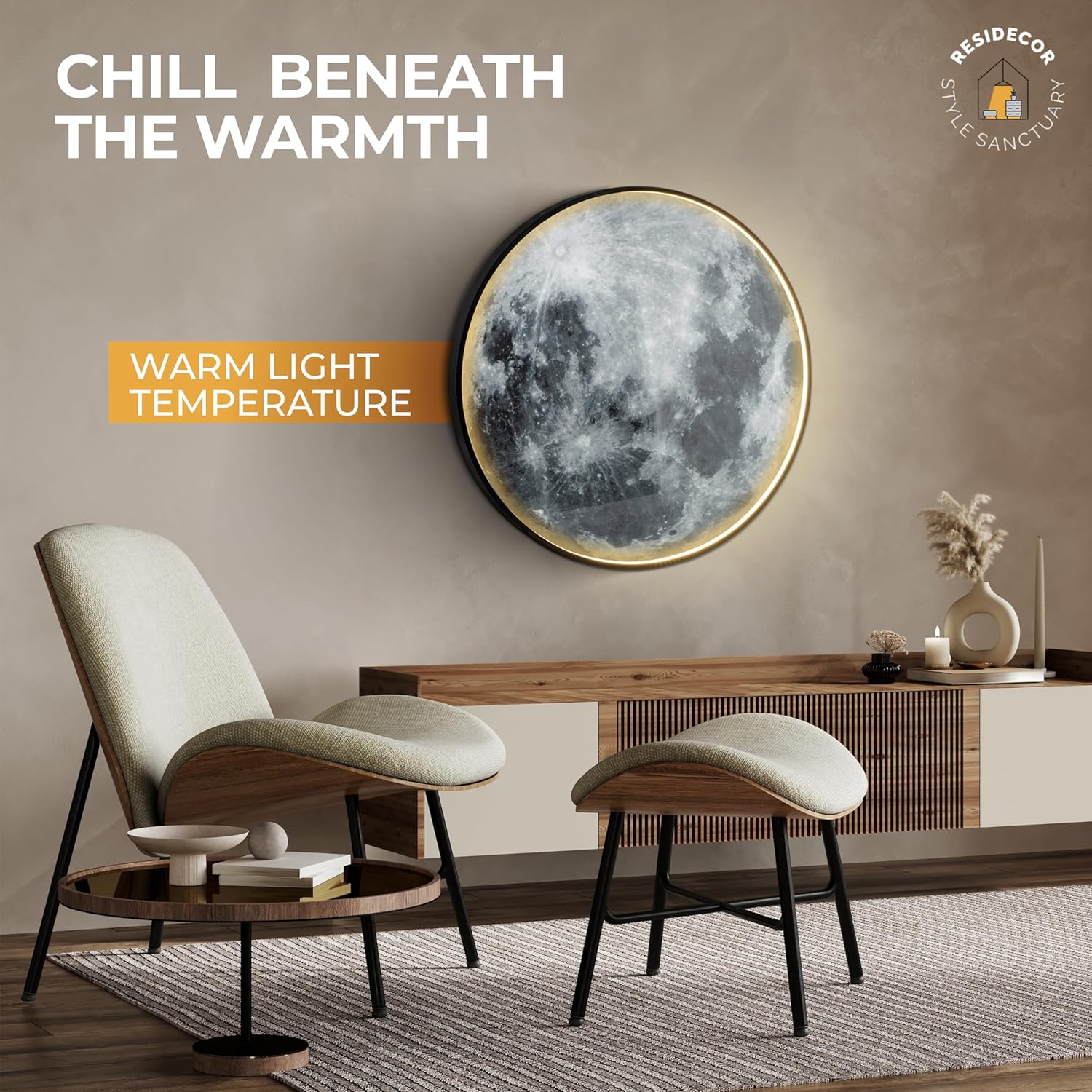Moon Wall Lamp - Adjustable LED Wall Light