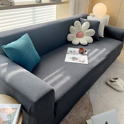Textured Stretch Sofa Cover | Non-Slip, Machine Washable & Protective for 1-Seater, 2-Seater, and 3-Seater Sofas