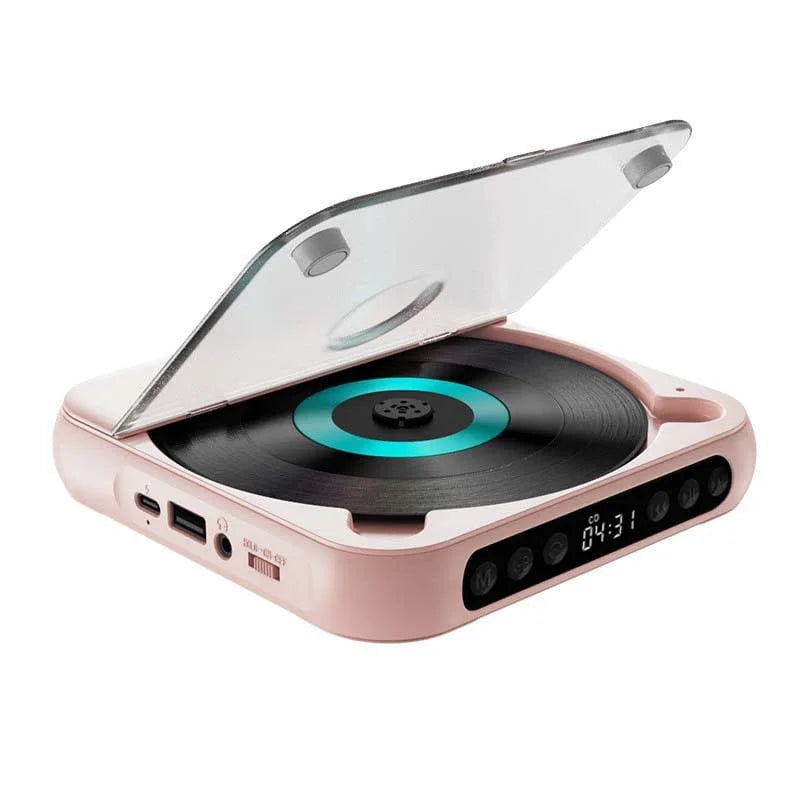 Mini CD Player Retro Look - Portable & Bluetooth