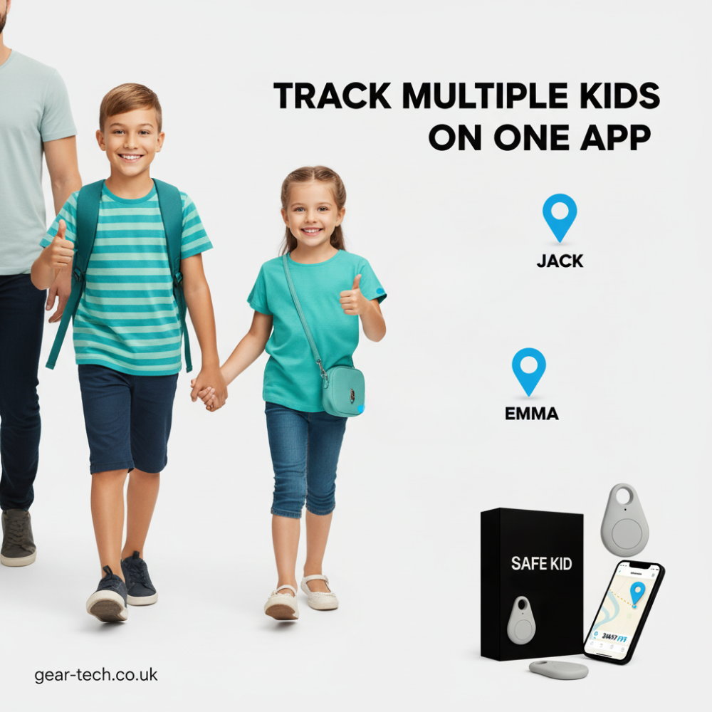 Child GPS Tracker | Waterproof, Real-Time Location & SOS Alerts for Kids' Safety