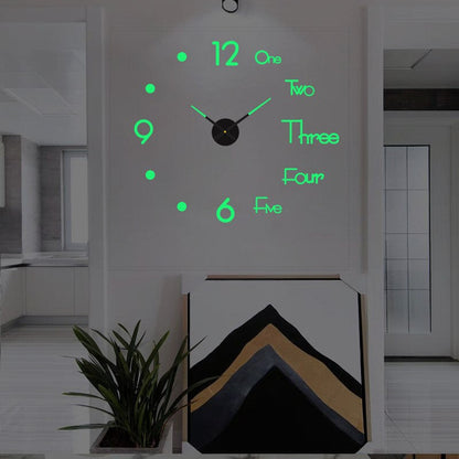 Unique Black Wall Clock | Innovative Design, Quartz Movement & Ideal for Home Decor
