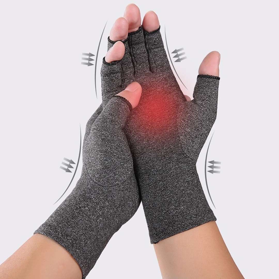Fingerless Gloves for Arthritis – Compression Support for Hand & Joint Pain Relief