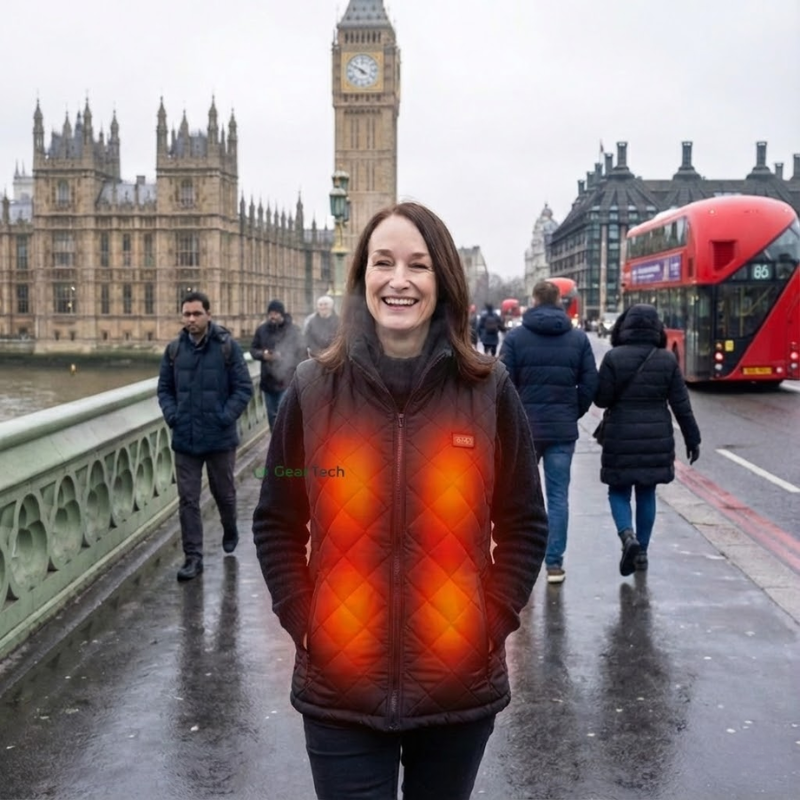Women's Heated Gilet | 9 Heating Zones, Customisable Heat Settings & Lightweight Design for Cold Weather Activities