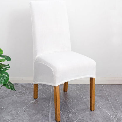 Stretch Velvet XL Size Dining Chair Covers x4 | Soft. Stretchable & Non-Slip for Home Dining Room Decoration