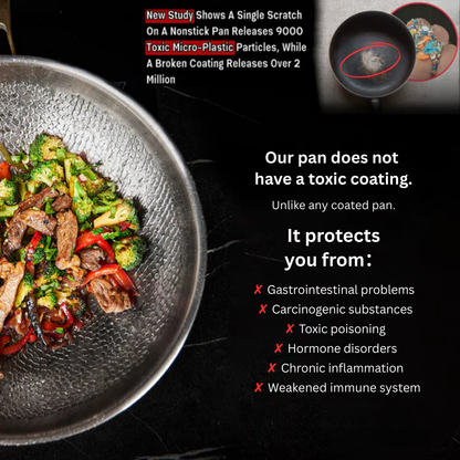 Titanium Frying Pan | Non-Toxic, Naturally Non-Stick & Ideal for Healthy Cooking