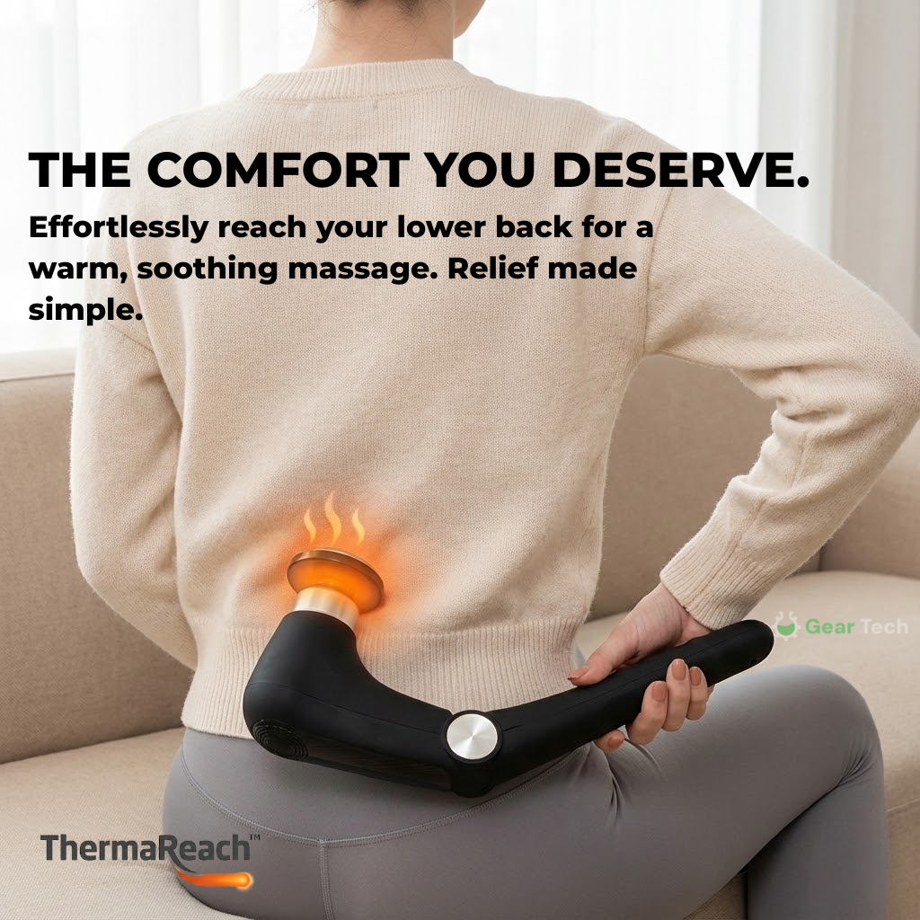 ThermaReach™ - Back Heater & Massager Gun