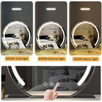 LED Touch Control Vanity Mirror | 360° Rotatable. Dimmable Light & Ideal for Daily Makeup and Skincare Applications